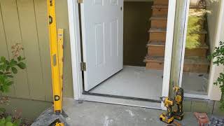 Jeld Wen Front Door Installation  Really crappy products and craftsmanship PART 1 [upl. by Oza]