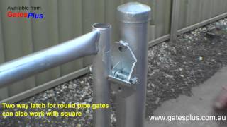 Gate Latch 2 way for round pipe and square [upl. by Egiedan]