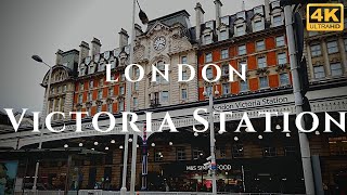 London Victoria Station Walk Through England 4K [upl. by Aserret]