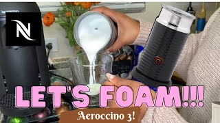 How To Foam Milk With Aeroccino 3 Make Coffee With Foam Tips amp Tricks  Easy Foamed Latte Recipe [upl. by Werda881]