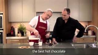 How to make a hot chocolate using an aerolatte milk frother [upl. by Nednerb]