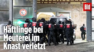 Gefängnismeuterei Polizei stürmt Knast in Thüringen  JVA Untermaßfeld [upl. by Penrod]